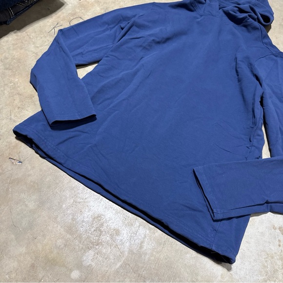 Rhone Mens Large Bolinas Beach Hoodie Pullover Blue Athleisure Workout - Picture 3 of 10